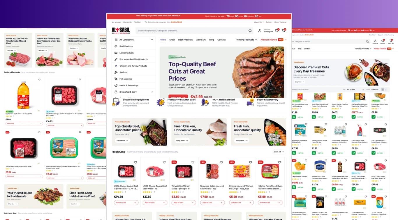 Alsabil Marketplace – Custom Ecommerce Butchery Store